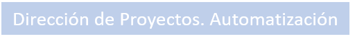 Dirección de Proyectos